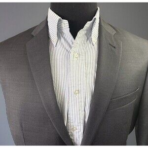 Joseph Abboud Sport Coat Super 120s Slim Fit Jacket‎ Dark Gray Wool 42S Blazer